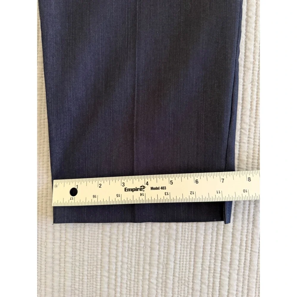 New York &‎ Company 7th Avenue Signature Fit Crop Pant Straight Leg Navy Blue 18